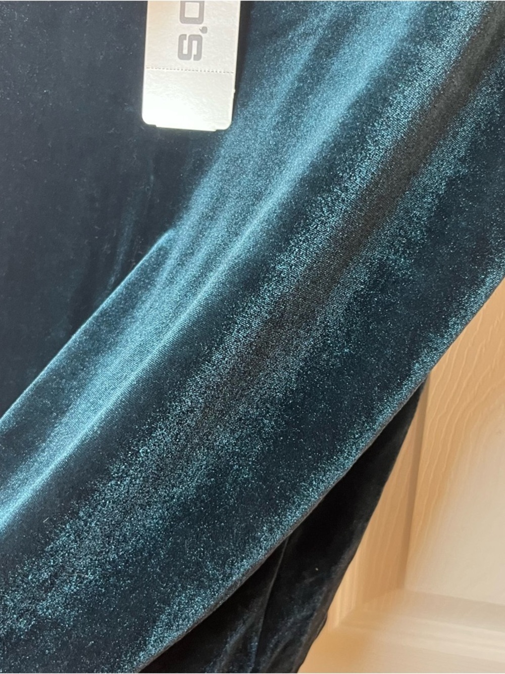 Chico’s Heritage Scroll Velvet Scoop Neck Tank Top Spruce Green Size 1 / Medium - Picture 3 of 7